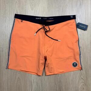 ROARK Chiller 17 Mixtape Board Shorts Mens Size 38‎ Orange Hemp Blend NWT